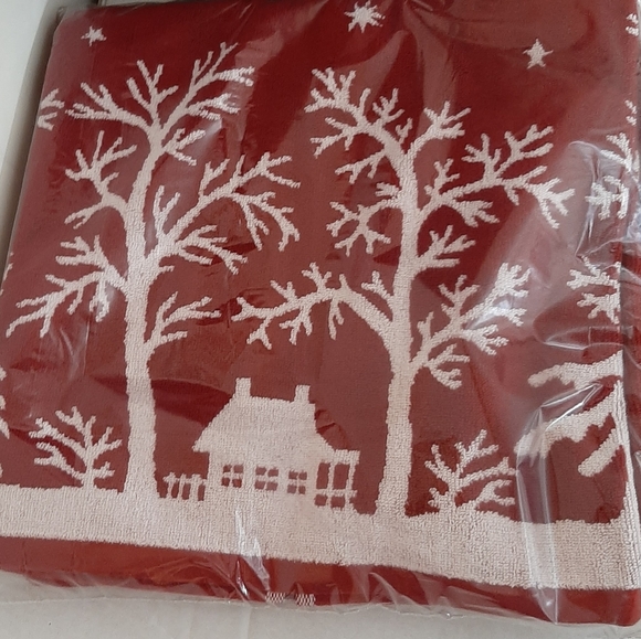 Pottery Barn Sleigh Bell Reversible Jacquard Towel Set - Picture 11 of 11